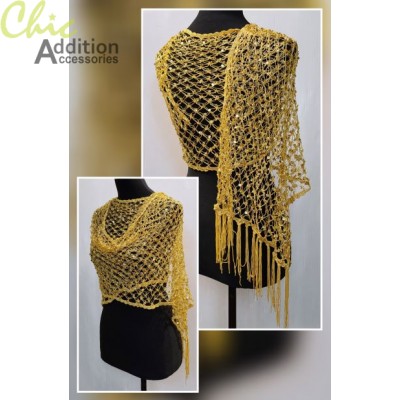 Beaded Shawl BDL-013E
